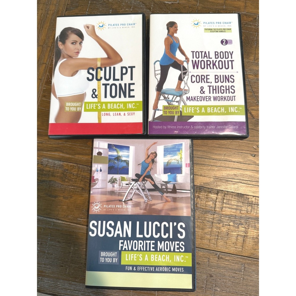 Lifes A Beach Pilates PRO Chair Workout DVD Susan Lucci Jennifer Galardi LOT